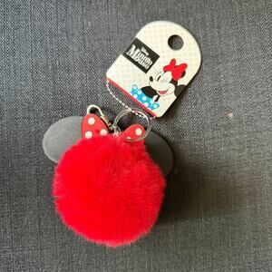 NEW Minnie Mouse Plush Keychain Bag Tag